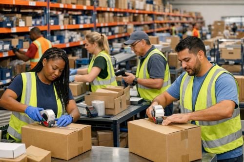 Order picking and packing